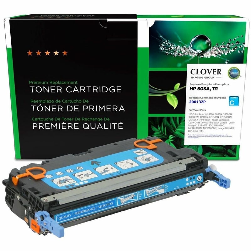 Clover Imaging Remanufactured Cyan Toner Cartridge for HP 503A (Q7581A) - Thumbnail 1