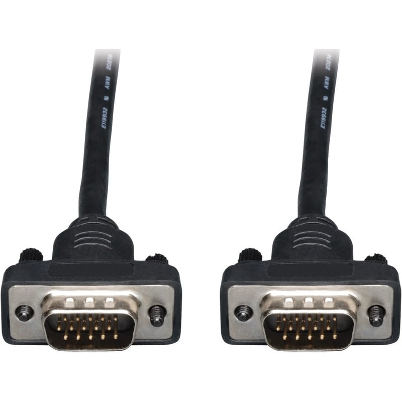 Eaton Tripp Lite Series Low-Profile VGA High-Resolution RGB Coaxial Cable (HD15 M/M), 50 ft. (15.24 m) - Thumbnail 1