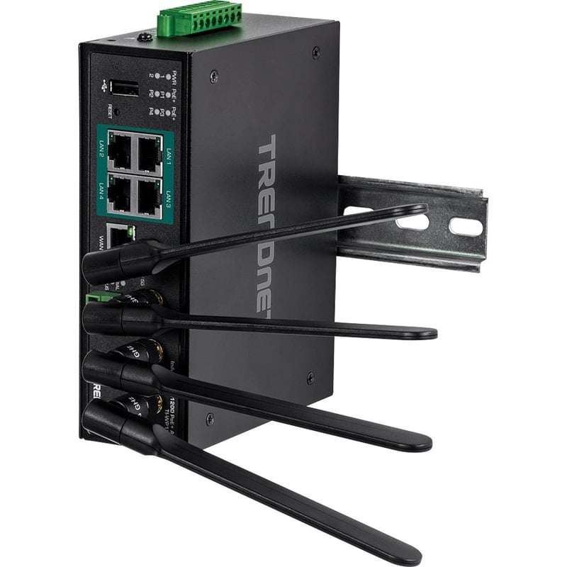 TRENDnet TI-WP100 Wi-Fi 5 IEEE 802.11ac Ethernet Wireless Router - TAA Compliant - Thumbnail 4