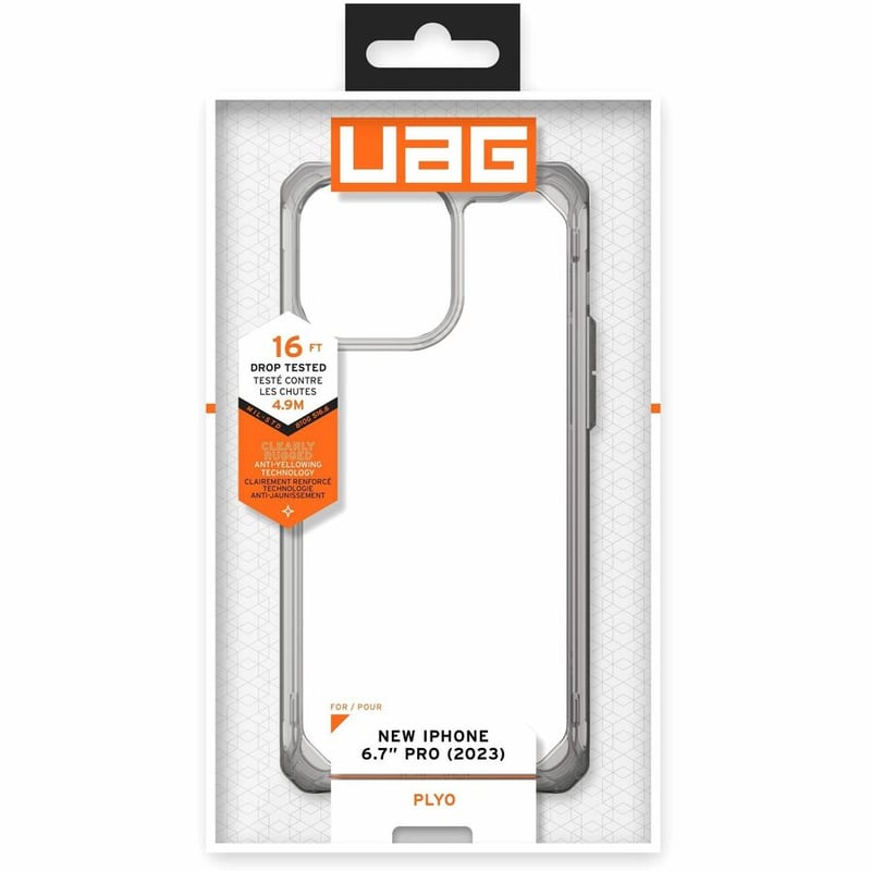 Urban Armor Gear Plyo iPhone 15 Pro Max Case - Ash - Thumbnail 2