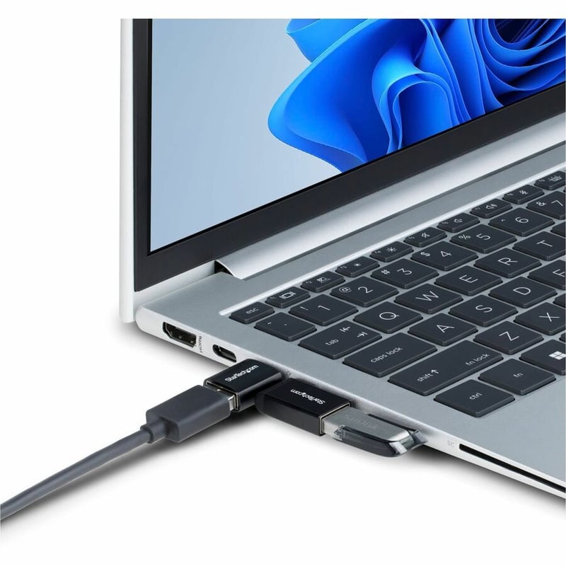 ANGLED USB-C TO USB-A ADAPTER USB 5GBPS COMPACT METAL HOUSING - Thumbnail 5