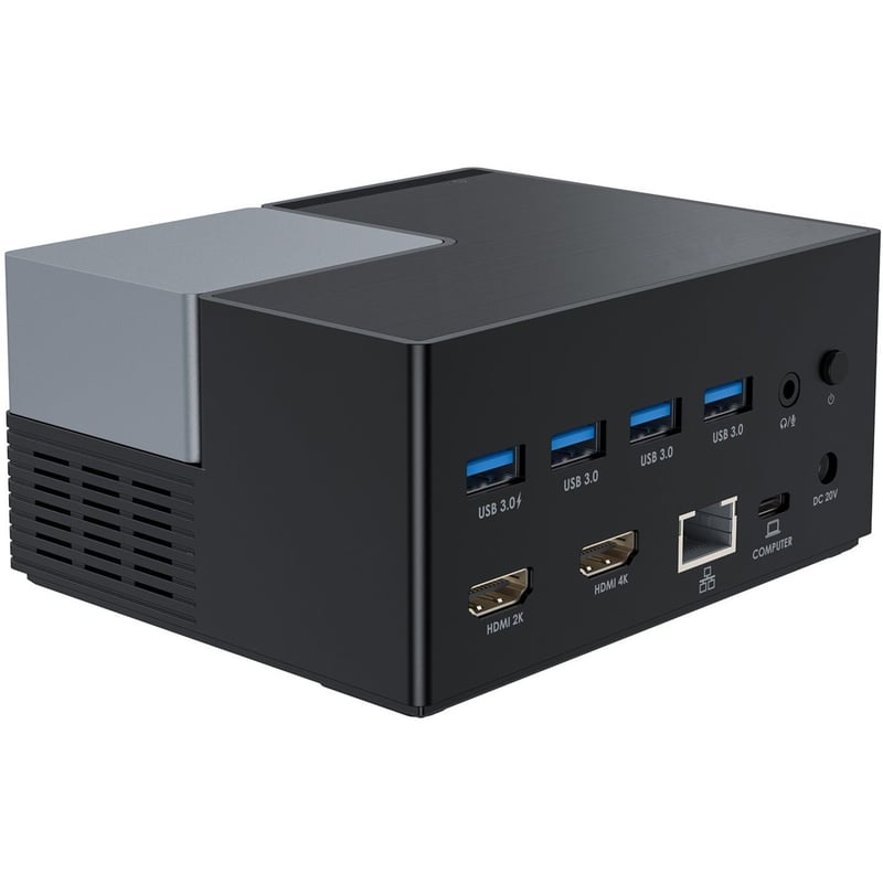 4XEM 65W USB-C 4K Dual Display Universal Docking Station with Power Delivery - Thumbnail 1