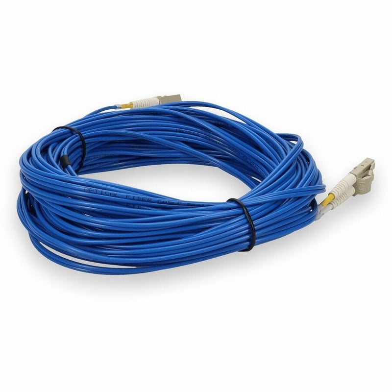 AddOn 30m LC to LC Blue OM4 Duplex OFNR (Riser-Rated) Fiber Patch Cable - Thumbnail 5