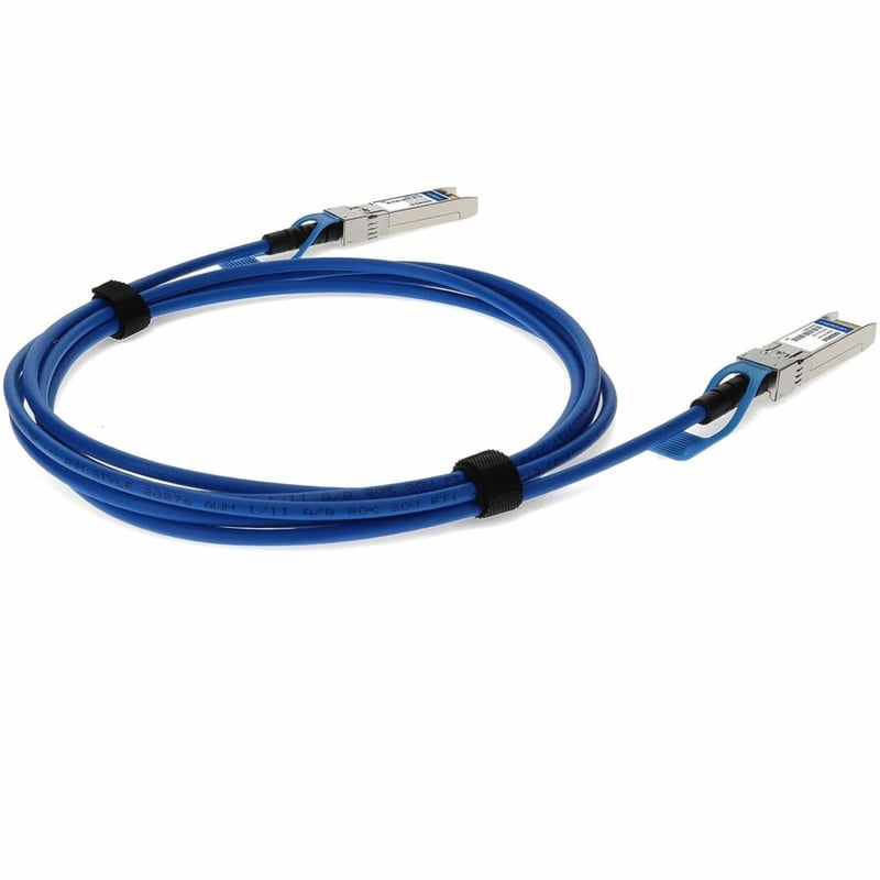 AddOn Intel® XDACBL3M Compatible TAA Compliant 10GBase-CU SFP+ Direct Attach Cable (Passive Twinax, Blue, 3m) - Thumbnail 5