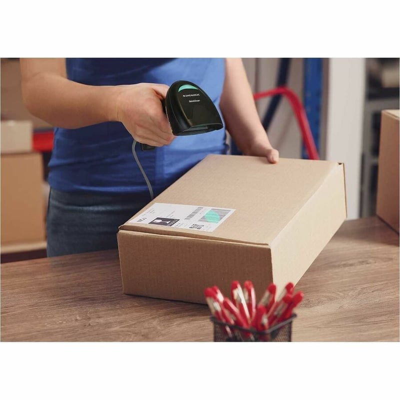 DATALOGIC QUICKSCAN D2220, 1D, USB KIT, BLK