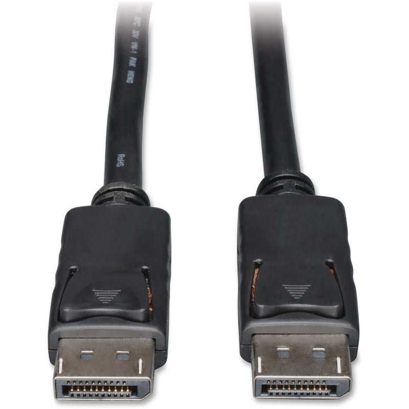 Eaton Tripp Lite Series DisplayPort Cable with Latching Connectors, 4K 60 Hz (M/M), Black, 6 ft. (1.83 m) - Thumbnail 1