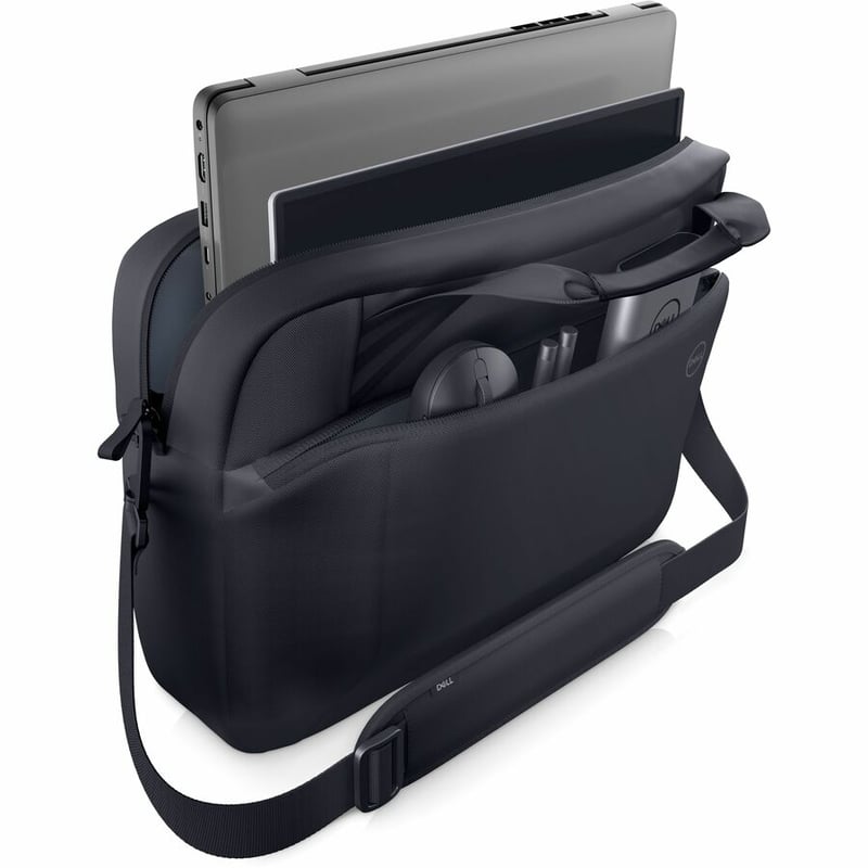 Dell EcoLoop Pro Slim Carrying Case (Briefcase) for 15" to 15.6" Notebook, Tablet, Accessories - Black - Thumbnail 2