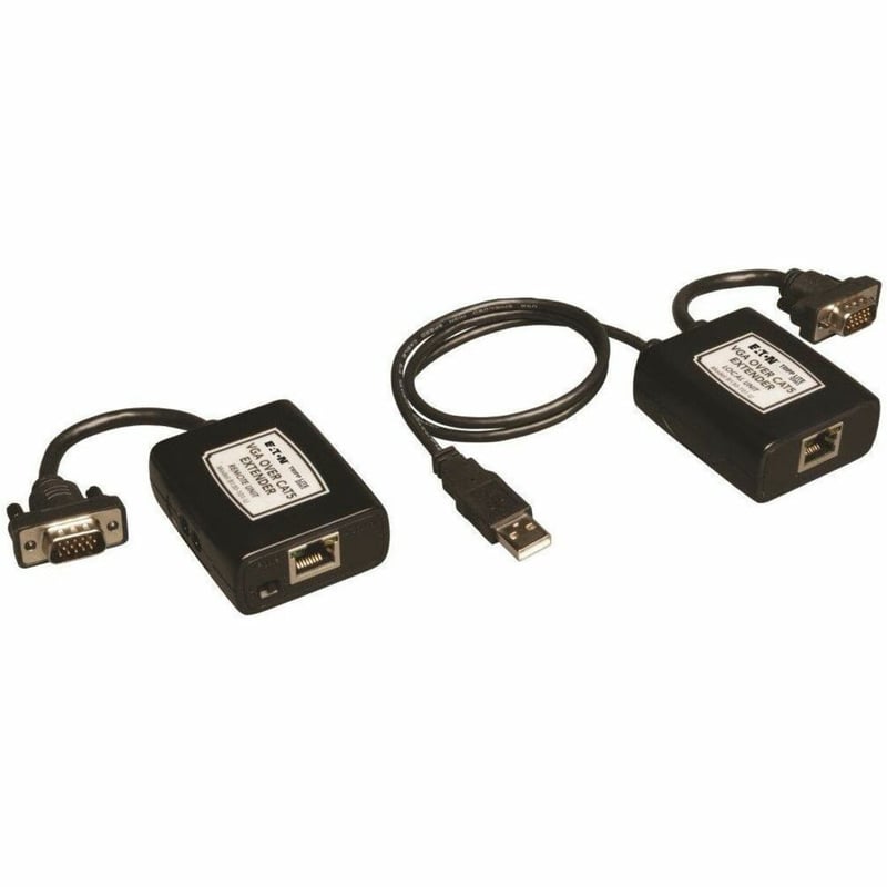 Tripp Lite by Eaton VGA over Cat5/6 Extender Kit Transmitter/Receiver for Video USB Powered Up to 500 ft. (152 m) TAA - Thumbnail 1
