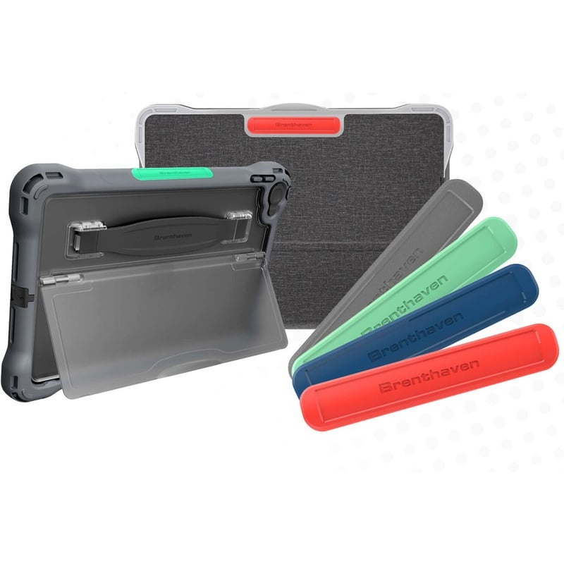 Brenthaven Edge Rugged Carrying Case for 10.2" Apple iPad (7th Generation), iPad (8th Generation), iPad (9th Generation) Tablet - Gray - Thumbnail 3