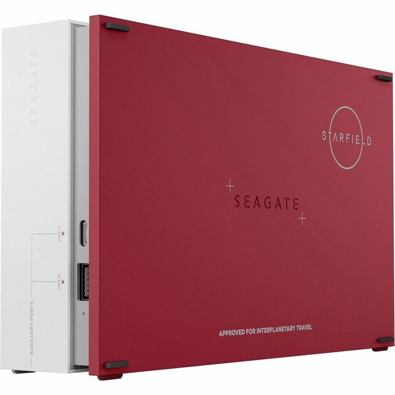 Seagate FireCuda STMK8000400 8 TB Portable Hard Drive - External - Red, White - Thumbnail 4