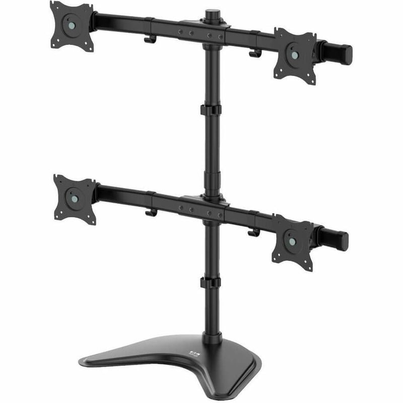 Tripp Lite by Eaton TV Desk Mount Monitor Stand Quad-Display Swivel Tilt for 13-27in Flat Screen Displays - Thumbnail 4
