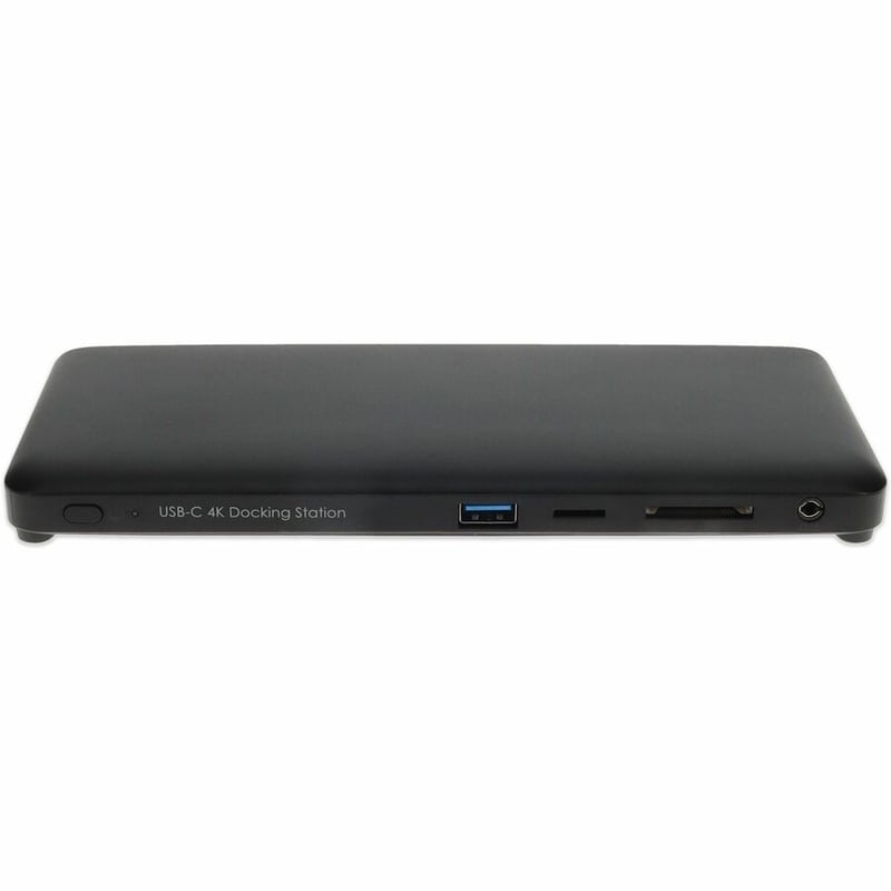 AddOn USB C 3.1, 4x USB A 3.0, 2x Displayport, 1x HDMI, SD Card Slot, with Audio and Ethernet, Black Docking Station - Thumbnail 4