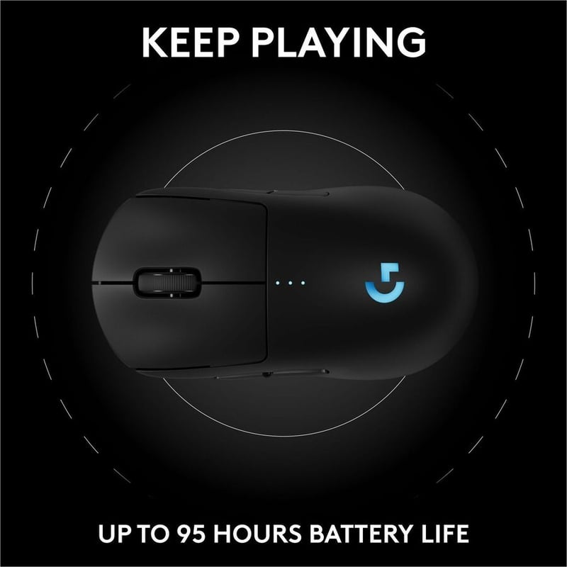 PRO 2 WIRELESS MOUSE - BLACK LOGITECH G - Thumbnail 5