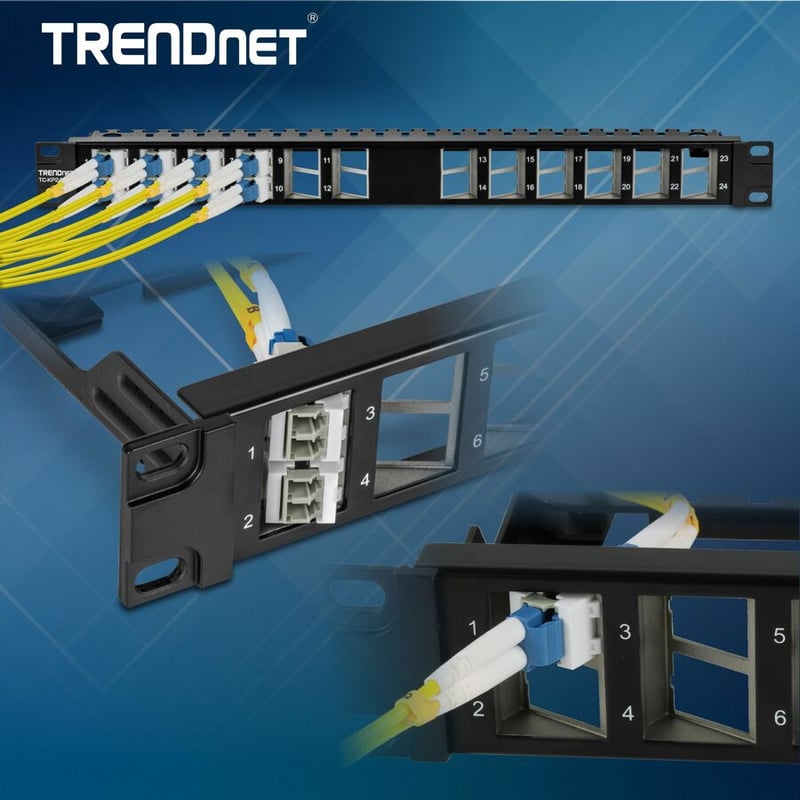 TRENDnet LC Duplex Fiber Optic Keystone Coupler Jacks- 5-Pack, TC-K05LC, Single-Mode & Multi-Mode Fiber - Thumbnail 5