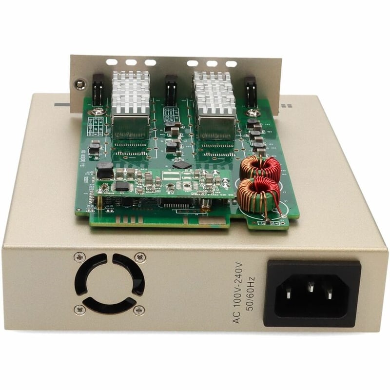 AddOn 10G OEO Converter (3R Repeater) with 2 Open SFP+ Slots Standalone Media Converter Card Kit - Thumbnail 4