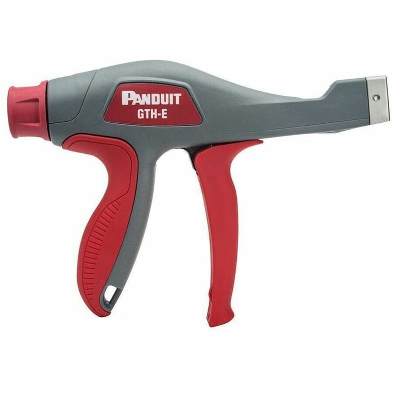 PanZone GTH-E Cable Tie Hand Tool, Dark Gray, Red, 7.8x1.28" , PK1 - Thumbnail 2
