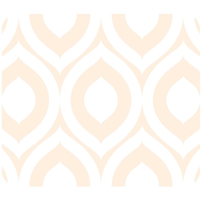OTM Classic Prints White Mouse Pad, Elm Frost Peach
