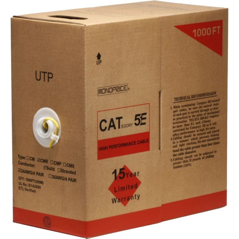 Monoprice Cat. 5e UTP Network Cable - Thumbnail 1
