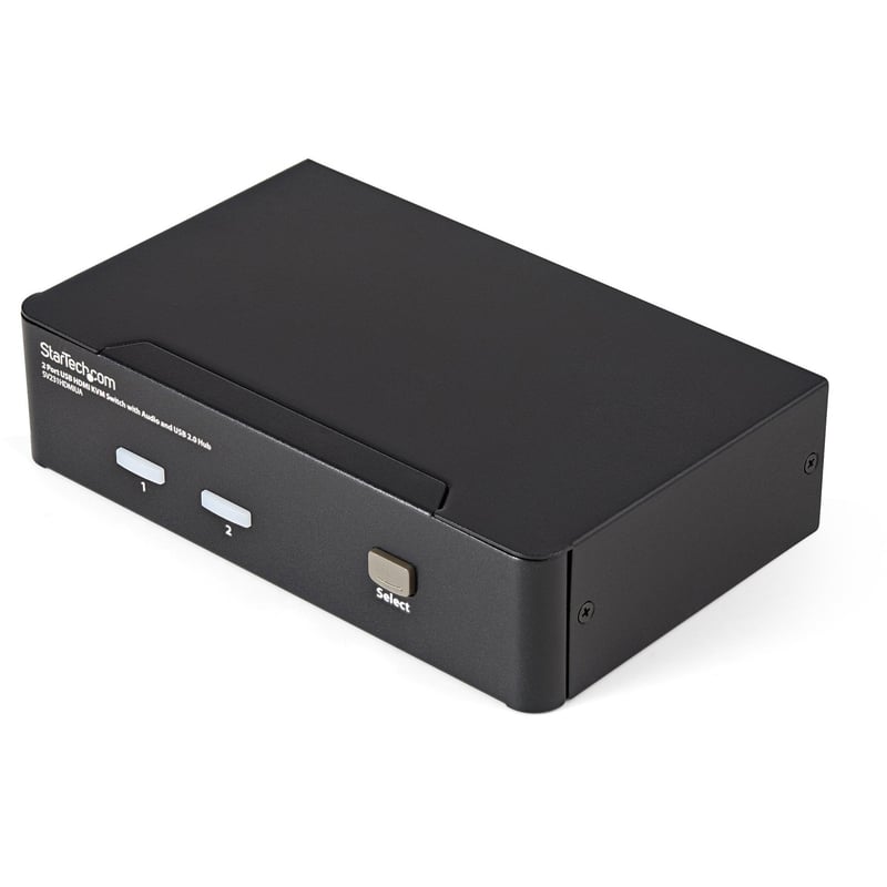 StarTech.com 2 Port USB HDMI KVM Switch w/ Audio & USB 2.0 Hub - Thumbnail 1