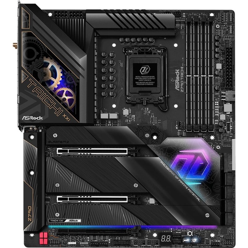 2 PCIE 5.0 X16, 5 M.2 SLOTS, 2.5GB LAN, WIFI 6E, HDMI 2.1 PORT, 5.1 AUDIO ALC408 - Thumbnail 2