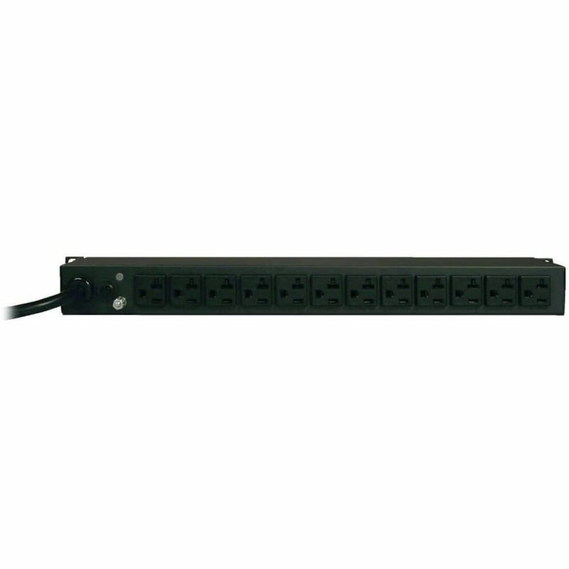 Tripp Lite by Eaton PDU 2.4kW Single-Phase Local Metered PDU 120V (12 5-15/20R) L5-20P / 5-20P 120V Input 15 ft. (4.57 m) Cord 1U Rack-Mount - Thumbnail 2