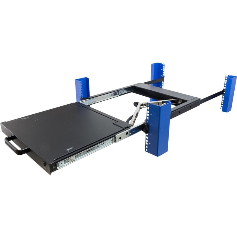 Rack Solutions 1U Sliding KVM with Keyboard, Trackpad and 17in Monitor (1 KVM Port) - Thumbnail 2