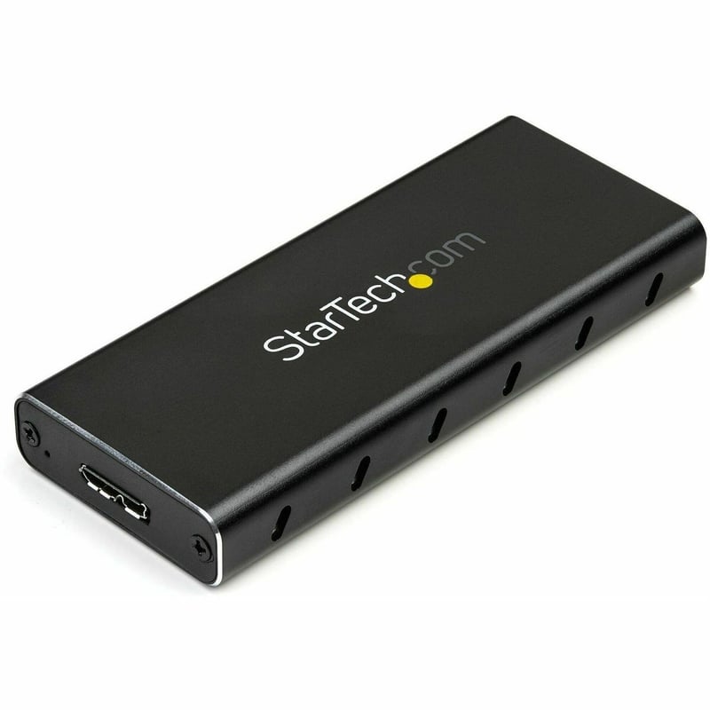 StarTech.com M.2 SSD Enclosure for M.2 SATA SSDs - USB 3.1 (10Gbps) with USB-C Cable - External Enclosure for USB-C Host - Aluminum - Thumbnail 1