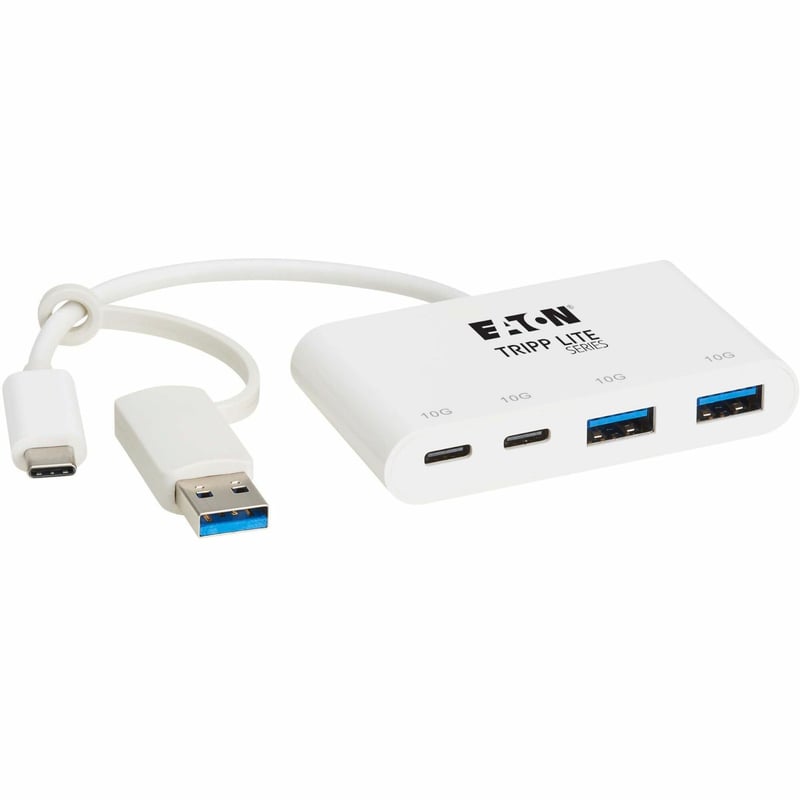 4-PORT USB-C HUB USB 3.2 GEN 2 10GBPS 2 USB-A 2 USB-C PORTS - Thumbnail 1