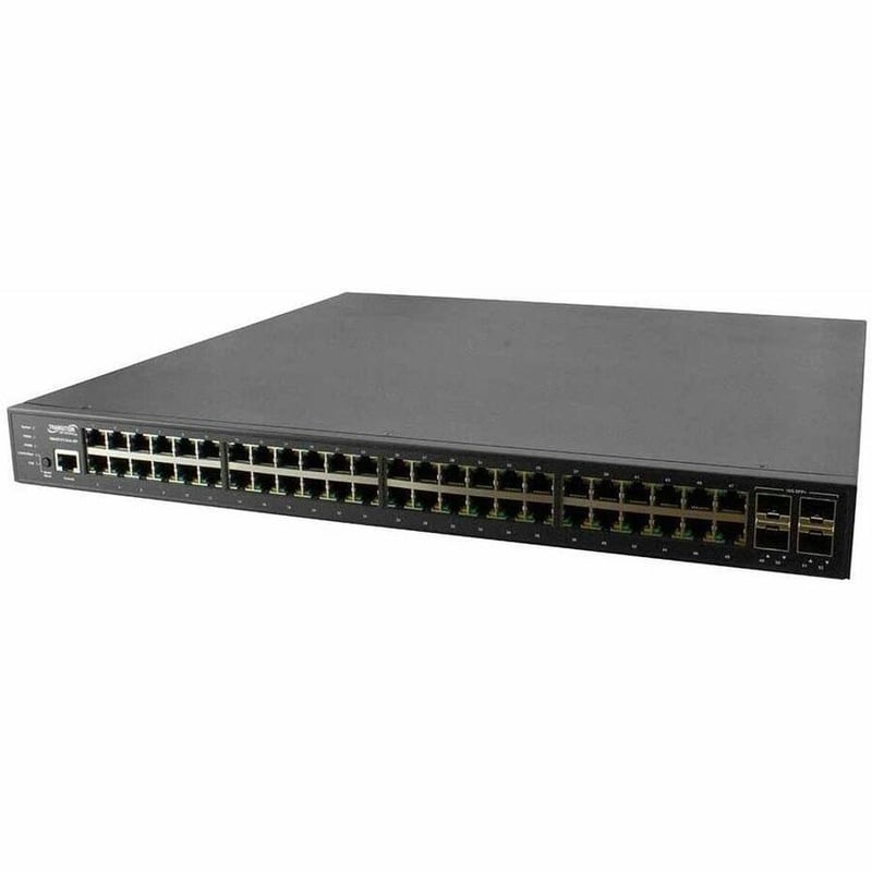48-PORT GIGABIT POE+ WITH (4) 1G/10G SFP+ SINGLE AC P/S MODULAR - Thumbnail 1