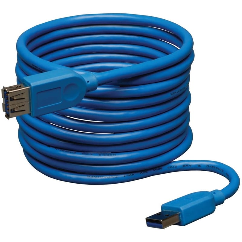 Eaton Tripp Lite Series USB 3.0 SuperSpeed Extension Cable (A M/F), Blue, 16 ft. (4.88 m) - Thumbnail 2