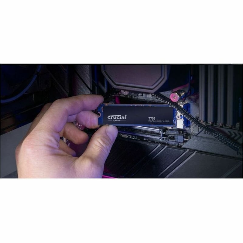 MICRON CRUCIAL T705 1TB PCIE GEN 5.0 X4 NVME 2.0 M.2 SSD - Thumbnail 4