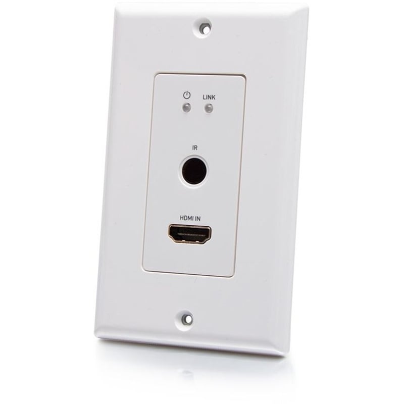 C2G 1-Gang HDMI HDBaseT Wall Plate Transmitter, RS232, IR over Cat Extender - Thumbnail 2