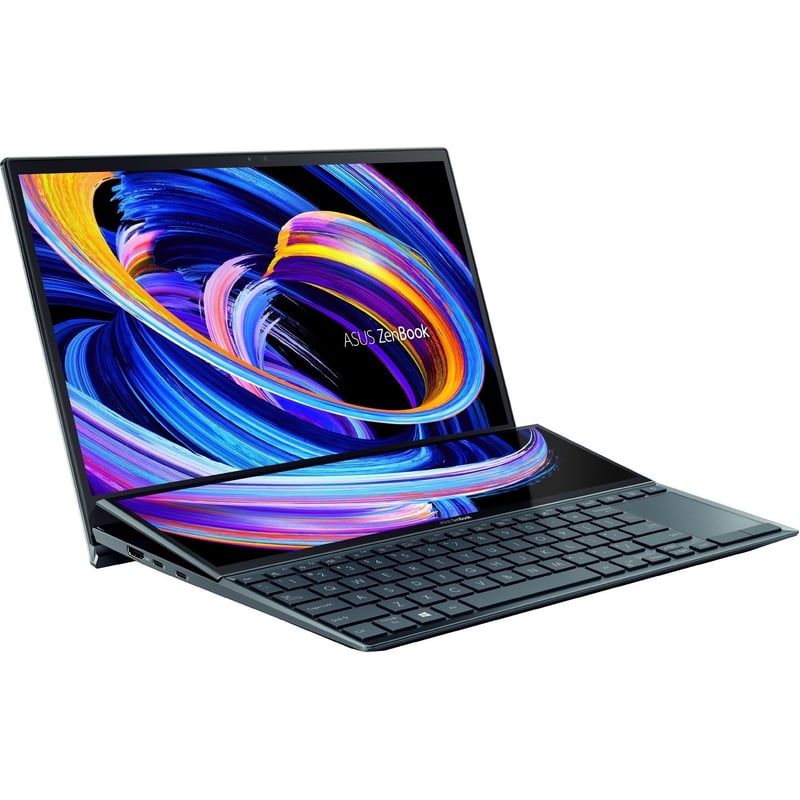 Asus ZenBook Duo 14 UX482 UX482EAR-DB71T 14" Touchscreen Notebook - Full HD - Intel Core i7 11th Gen i7-1195G7 - 8 GB - 512 GB SSD - Celestial Blue - Thumbnail 1