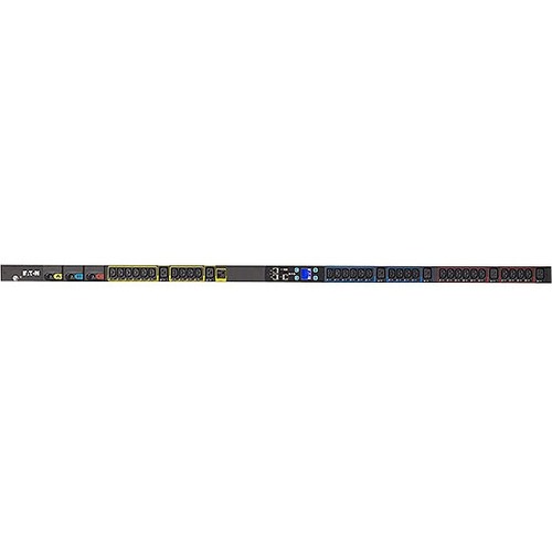 Eaton Metered Input rack PDU, 0U, 309-532P6W input, 17.3 kW max, 240/415V, 24A, 10 ft cord, Three-phase, Outlets: (24) C13, (6) C19