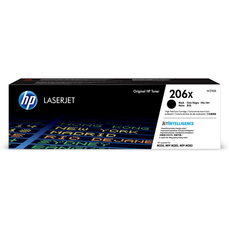 HP 206X Original High Yield Laser Toner Cartridge - Black - 1 Each - Thumbnail 1