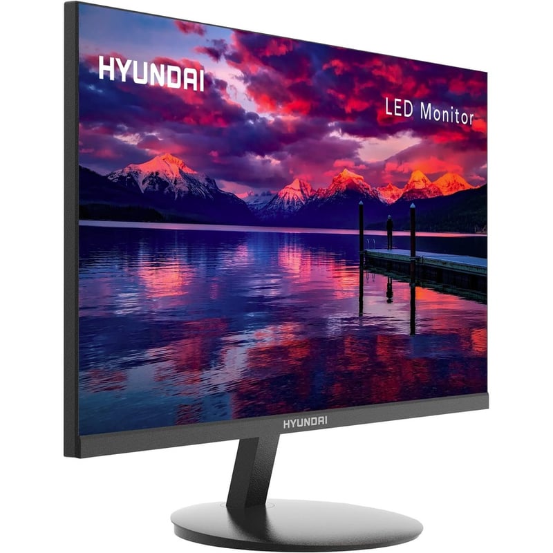 Hyundai 24-Inch Professional Thin Monitor, 75Hz, 1080p Full HD (1920x1080) LED, HDMI and VGA Cables Included, VESA Mountable, Black, 24FGM Series - Thumbnail 3