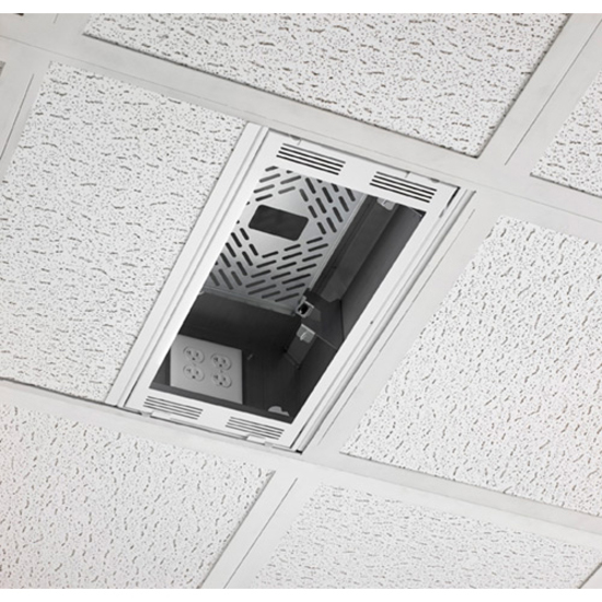 Chief 1' x 2' Above Suspended Ceiling Storage Box - White - Thumbnail 3