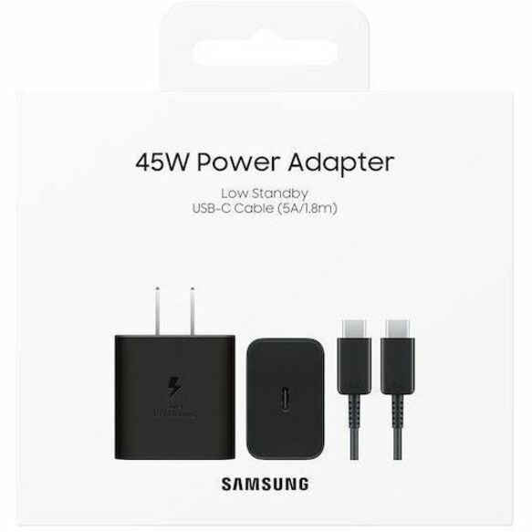 45W TA 5A USB-C CABLE BLACK - Thumbnail 4
