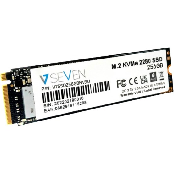 V7 V7SSD256GBNV3U 256 GB Solid State Drive - M.2 2280 Internal - PCI Express NVMe (PCI Express NVMe 3.0 x4) - TAA Compliant - Thumbnail 2