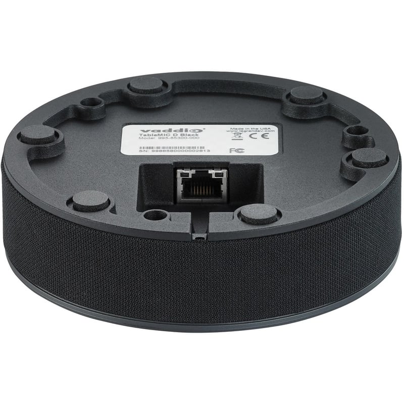 Vaddio EasyIP TableMIC Microphone - For Video Conferencing - Black - Thumbnail 3