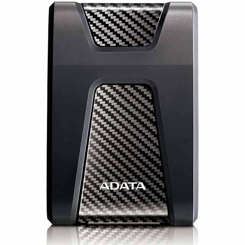 Adata DashDrive Durable HD650 AHD650-1TU31-CBK 1 TB Portable Hard Drive - 2.5" External - Black - Thumbnail 1