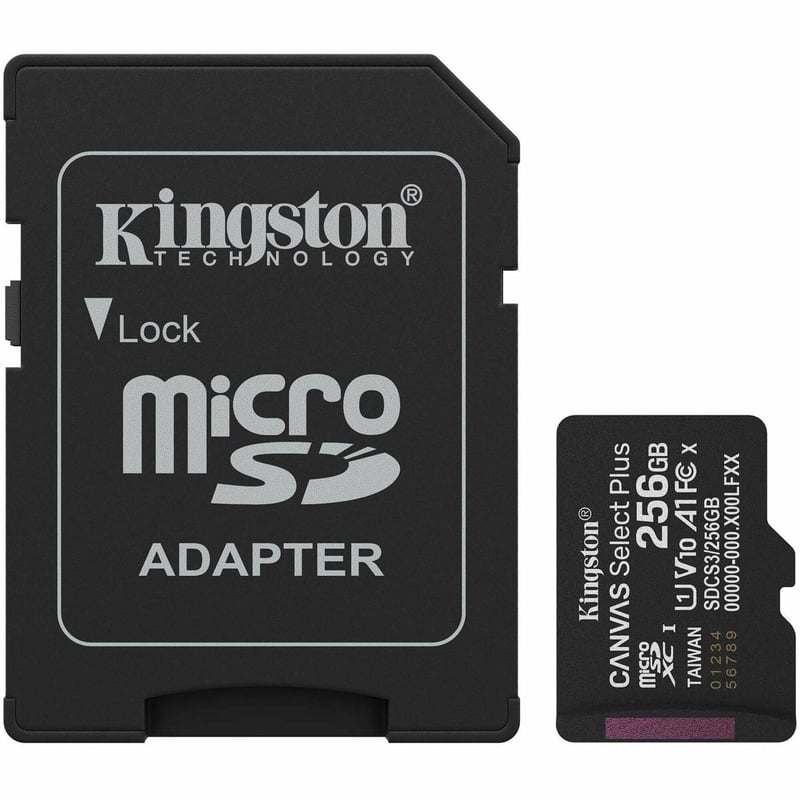 LA 256GB MICROSDXC CANVAS SELECT PLUS GEN3 150MB/S A1 CARD + - Thumbnail 1