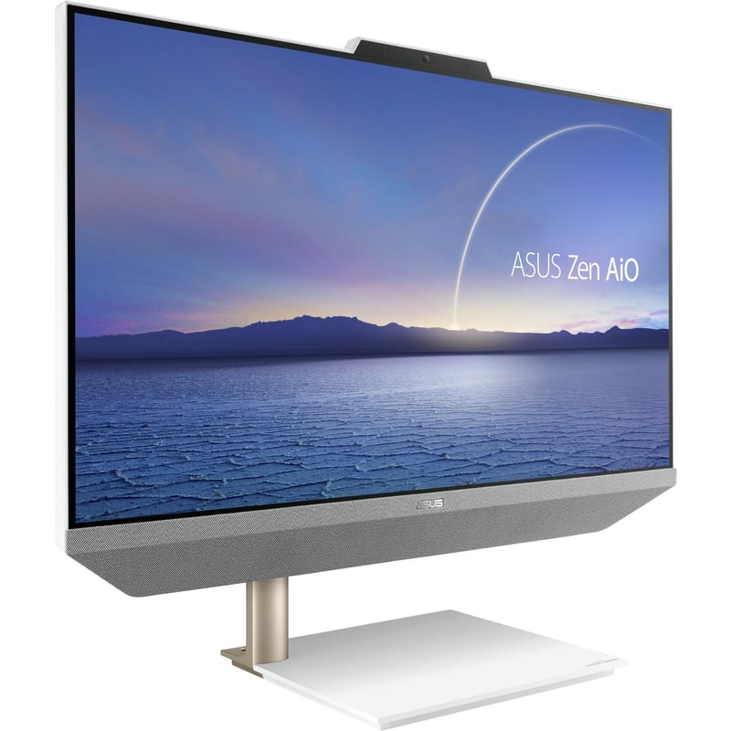 Asus Zen AiO M5401WUA-DS503T All-in-One Computer - AMD Ryzen 5 5500U Hexa-core (6 Core) 2.10 GHz - 8 GB RAM DDR4 SDRAM - 512 GB M.2 PCI Express NVMe 3.0 SSD - 23.8" Full HD 1920 x 1080 Touchscreen Display - Desktop - White - Thumbnail 1