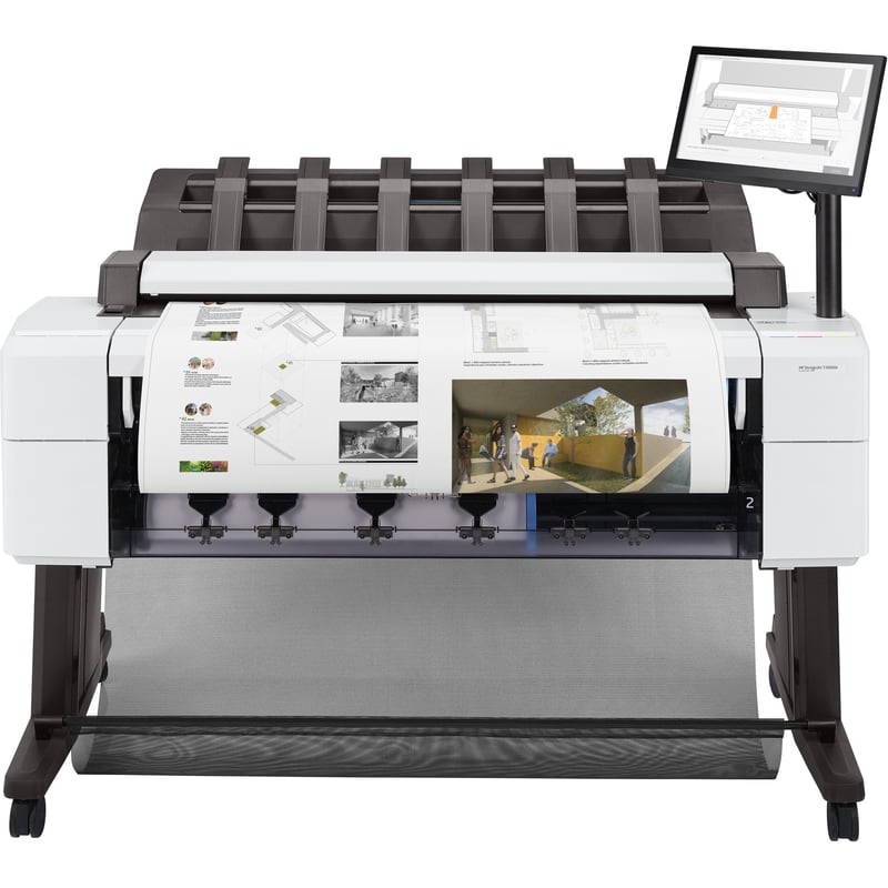 HP Designjet T2600dr PostScript Inkjet Large Format Printer - Includes Printer, Scanner, Copier - 36" Print Width - Color - TAA Compliant - Thumbnail 1