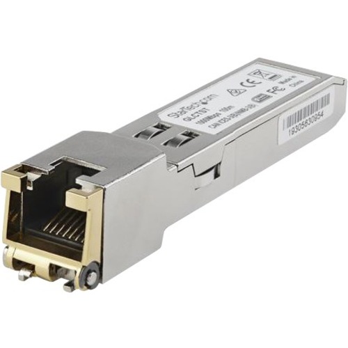 StarTech.com Dell EMC SFP-1G-T Compatible SFP Module - 1000BASE-T - 1GE Gigabit Ethernet SFP to RJ45 Cat6/Cat5e Transceiver - 100m - Thumbnail 1