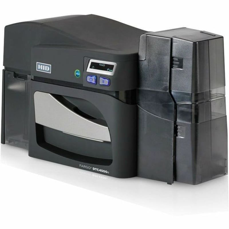 Fargo DTC4500E Single Sided Desktop Dye Sublimation/Thermal Transfer Printer - Color - Card Print - Ethernet - USB - USB Host - Thumbnail 2