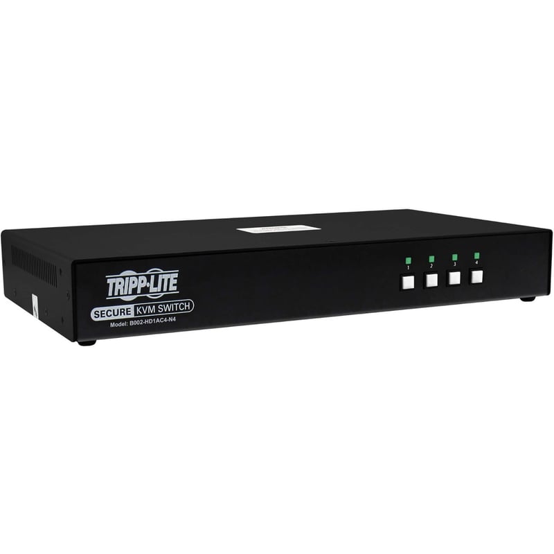 Tripp Lite by Eaton Secure KVM Switch, 4-Port, Single Head, DP to HDMI (x4), 4K, NIAP PP4.0, Audio, CAC, TAA - Thumbnail 1