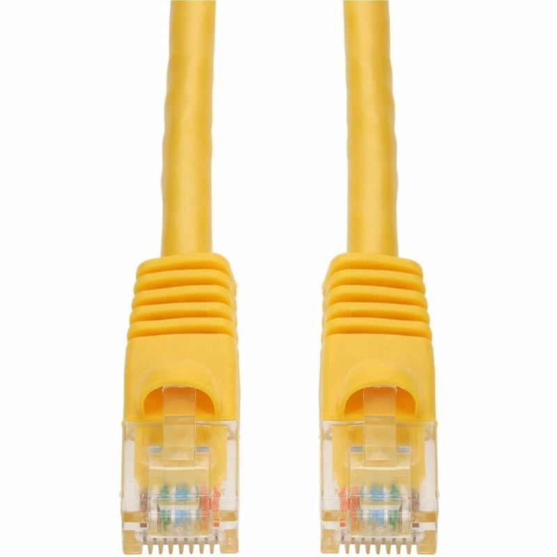 AddOn 50-Pack 1ft Yellow CAT 6A PVC Ethernet Cable Snagless Bubble Boot RJ-45 M/M - Thumbnail 2