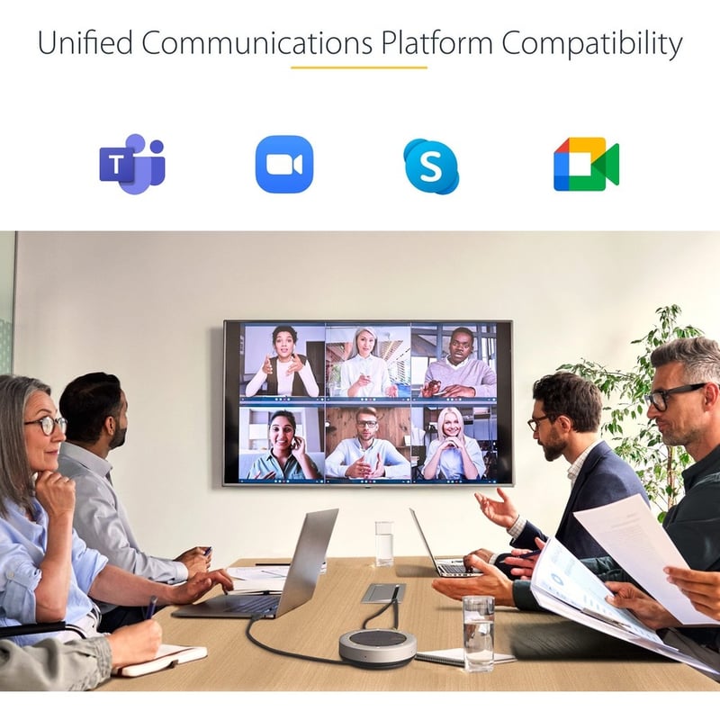 USB-C CONFERENCE SPEAKER MINI DOCK PORTABLE MULTIPORT ADAPTER - Thumbnail 5