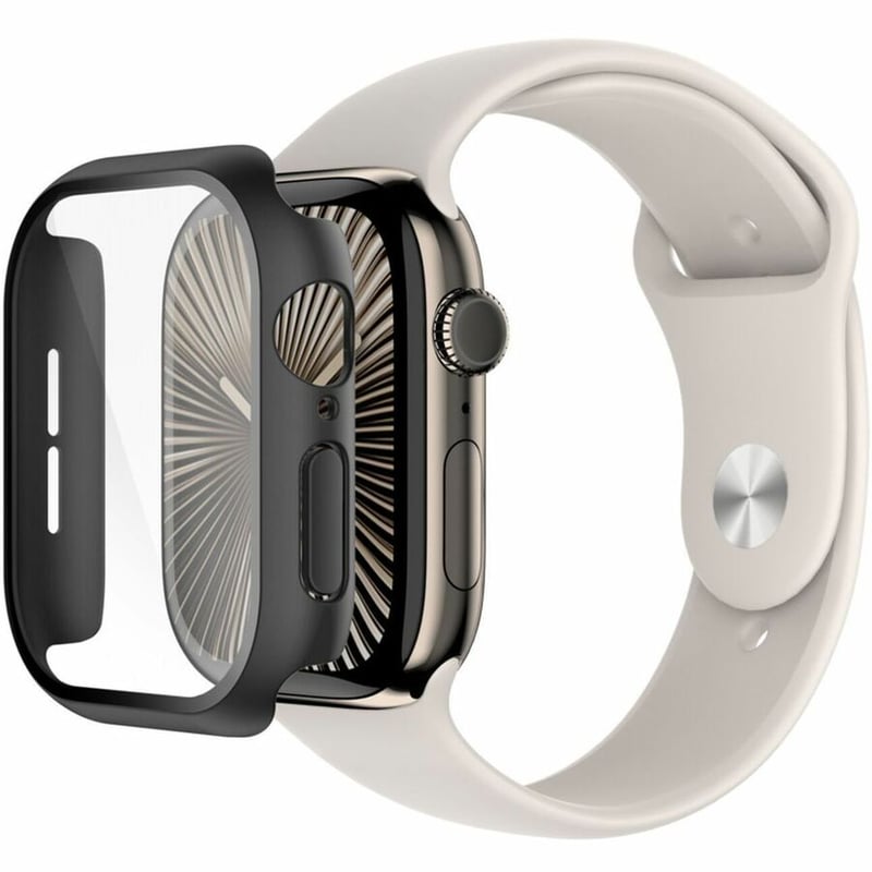 BUMPER + SCREEN PROT BLACK FOR APPLEWATCH SERIES 10 46MM BLACK - Thumbnail 3
